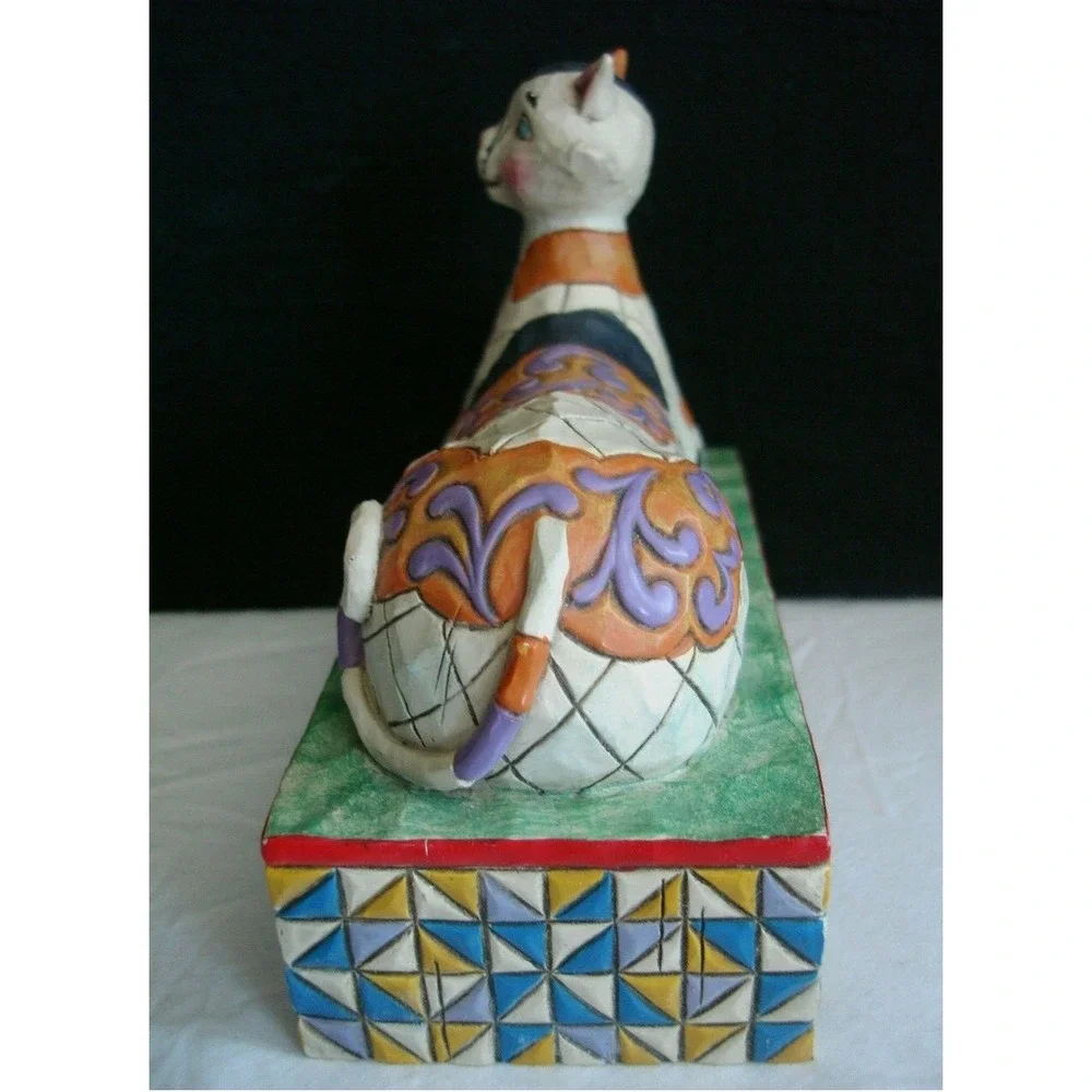 Jim Shore Heartwood Creek Calliope Cat Figurine 4004863 Calico Cottage Patchwork